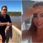 Leonardo liga para Poliana para dizer que aprendeu a usar pix, em Goiás — Foto: Reprodução/ Instagram Poliana Rocha