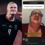 Senhora viraliza no Instagram ao não saber pronunciar nome de Erling Haaland e jogador comenta. — Foto: Reprodução/Instagram e Paulo Henrique Dias/Arquivo Pessoal