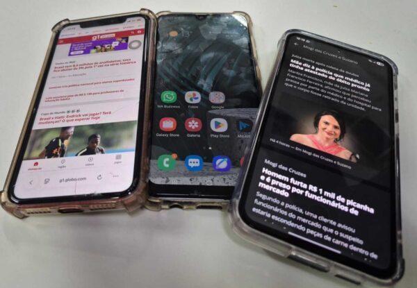 Celular está entre os principais alvos dos criminosos por causa do valor de revenda das peças no mercado clandestino e do acesso a aplicativos bancários — Foto: Gladys Peixoto/g1